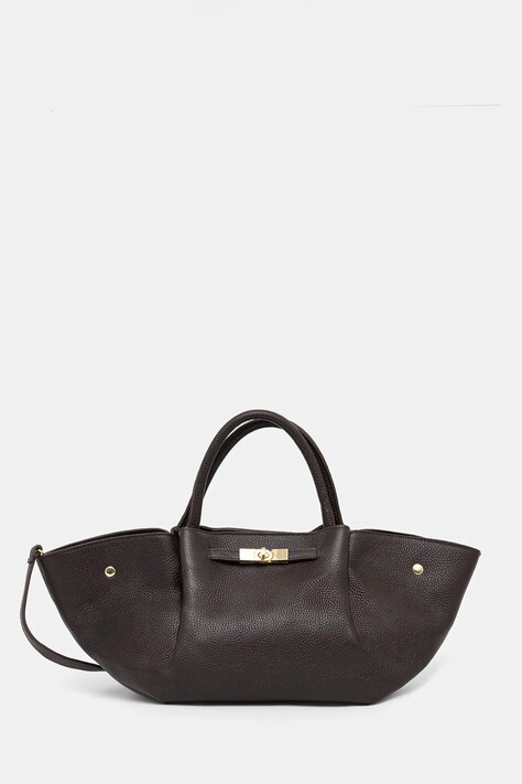 Answear Lab poseta de piele culoarea maro