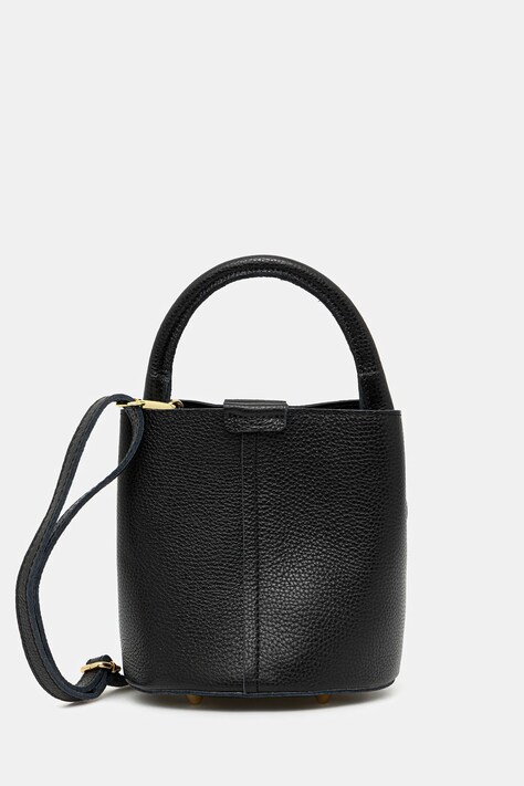 Answear Lab poseta de piele culoarea negru