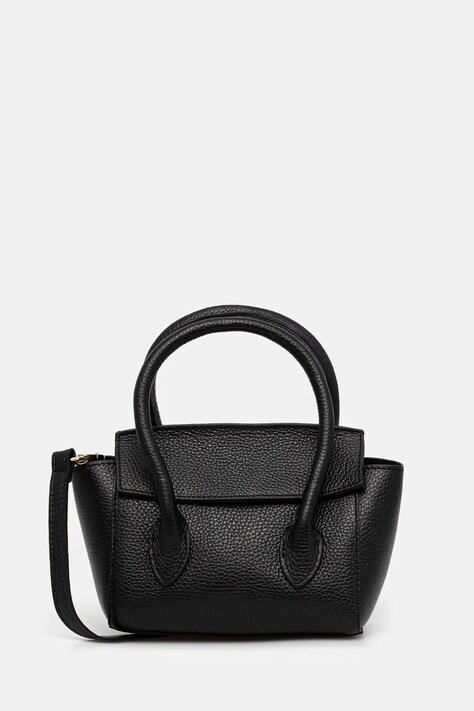 Answear Lab poseta de piele culoarea negru