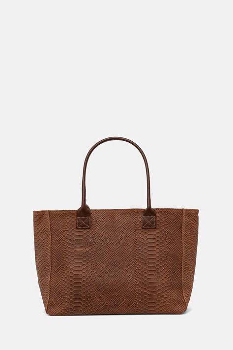 Кожена чанта Answear.LAB в кафяво