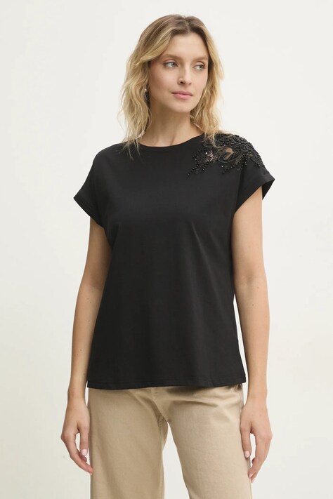 Tričko Answear.LAB dámske, čierna farba