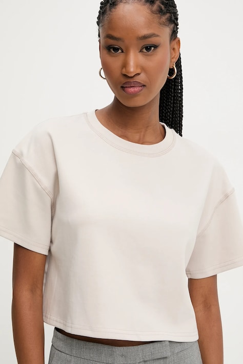 Answear Lab tricou femei, culoarea bej
