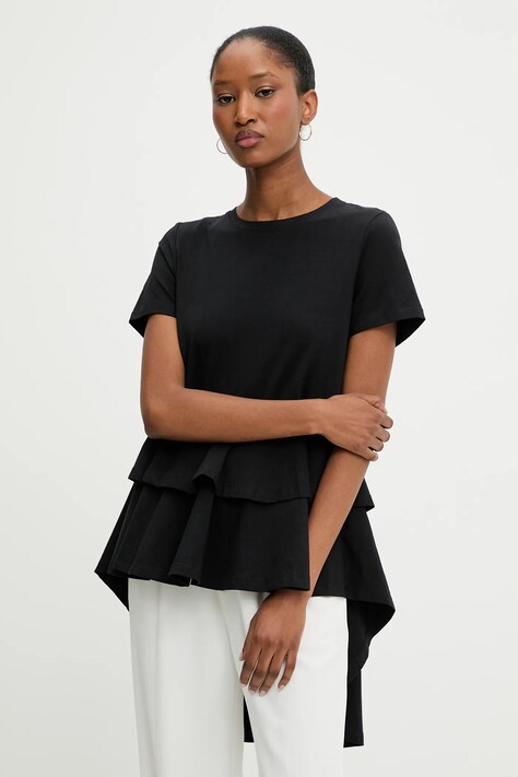 Tričko Answear.LAB dámské, černá barva