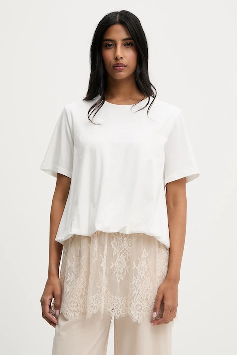 Μπλουζάκι Answear.LAB χρώμα: άσπρο