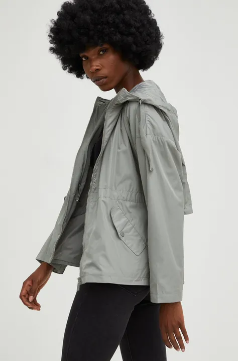 Куртка Answear Lab жіноча колір бірюзовий перехідна