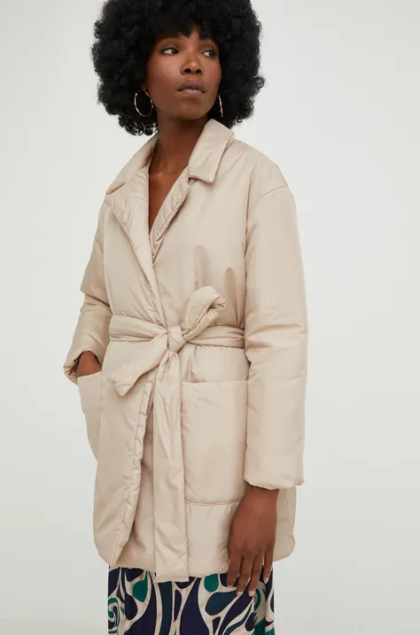 Куртка Answear Lab женская цвет бежевый переходная