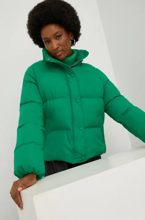 Jakna Answear Lab za žene, boja: zelena, za zimu