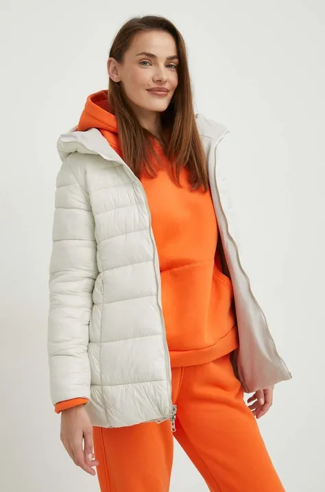 Двостороння куртка Answear Lab жіноча колір бежевий зимова