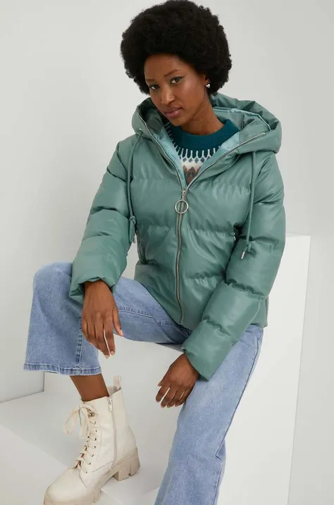Куртка Answear Lab женская цвет бирюзовый зимняя oversize