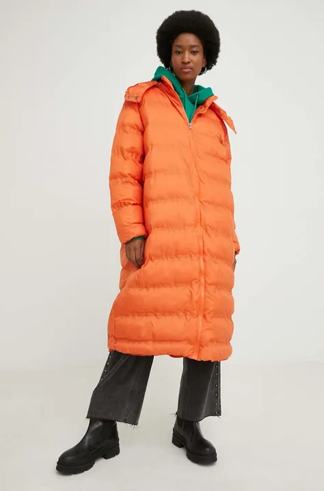Куртка Answear Lab жіноча колір помаранчевий зимова oversize
