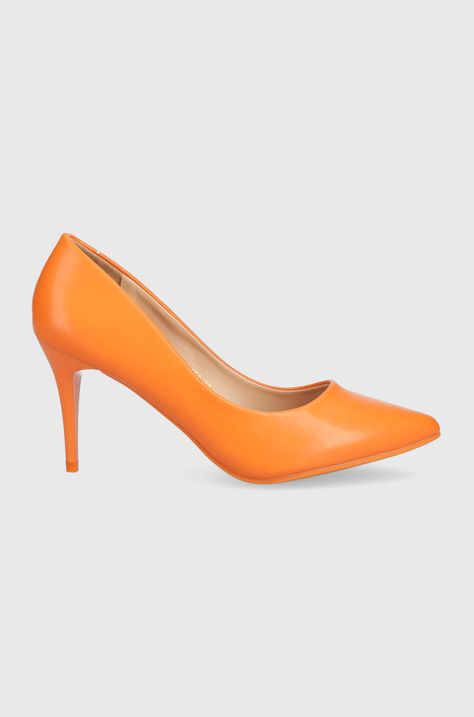 ring Annihilate golf Pantofi cu toc portocalii | ANSWEAR.ro
