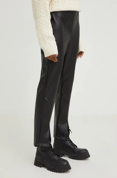 Штани Answear Lab жіночі колір чорний облягаюче висока посадка