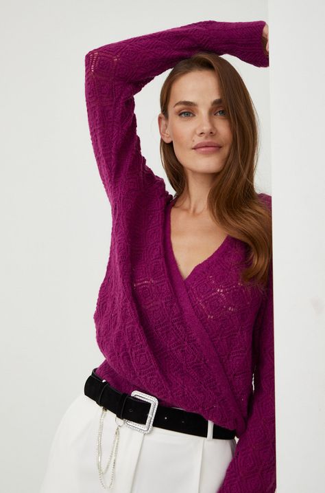 Пуловер с вълна Answear Lab