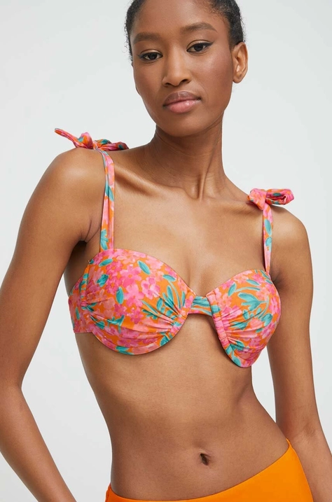 Bikini top Answear Lab χρώμα: ροζ