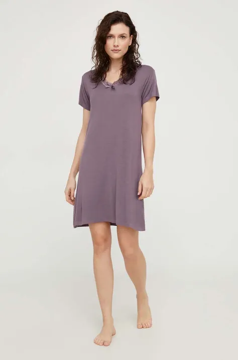 Нічна сорочка Answear Lab жіноча колір фіолетовий