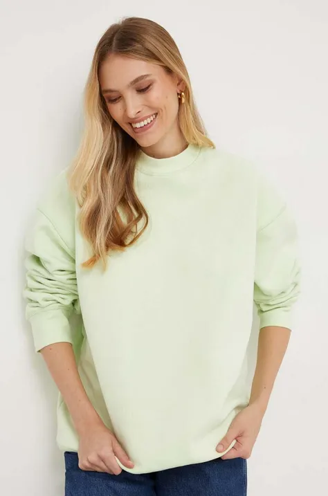 Dukserica Answear Lab za žene, boja: zelena, bez uzorka