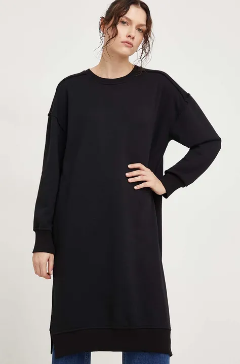 Haljina Answear Lab boja: crna, mini, oversize