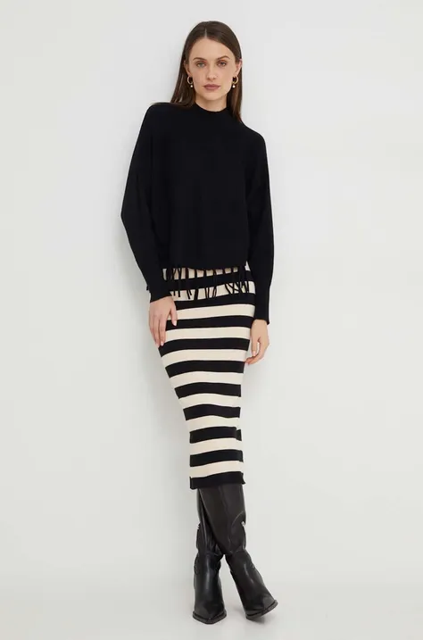 Комплект - свитер и юбка Answear Lab цвет чёрный