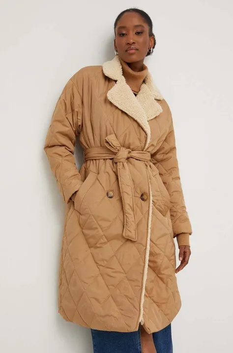 Куртка Answear Lab жіноча колір бежевий перехідна