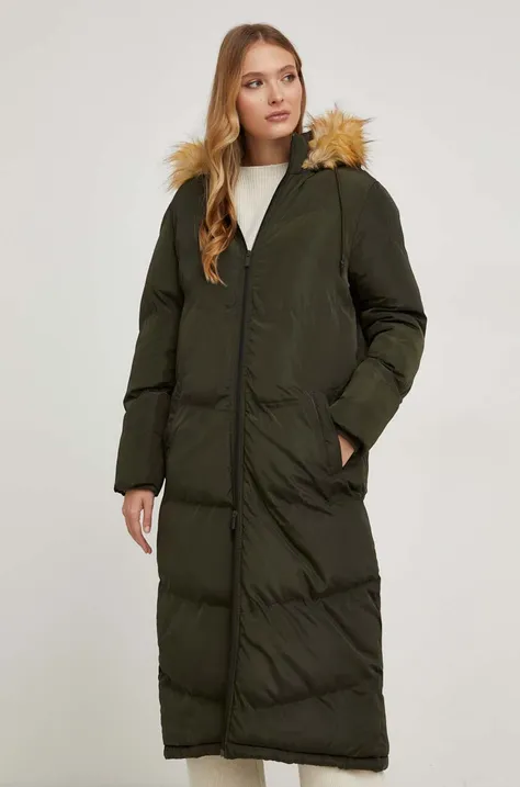 Куртка Answear Lab жіноча колір зелений зимова