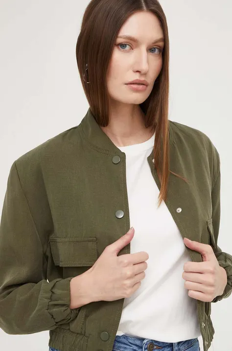 Куртка Answear Lab жіноча колір зелений перехідна