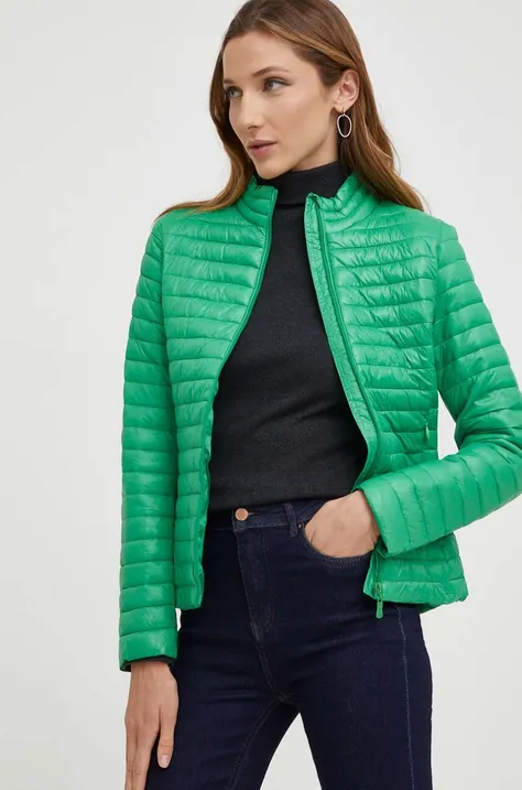 Answear Lab kurtka damska kolor zielony przejściowa