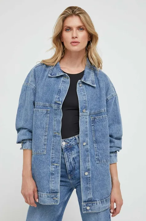Джинсова куртка Answear Lab Premium Jeans жіноча перехідна oversize