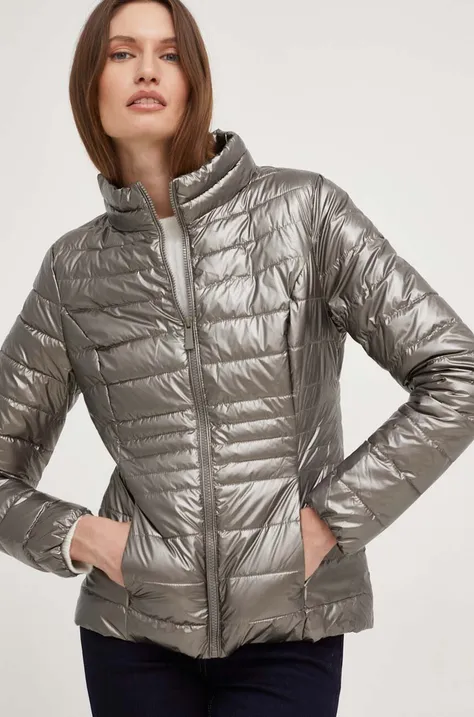 Answear Lab rövid kabát női, ezüst, átmeneti