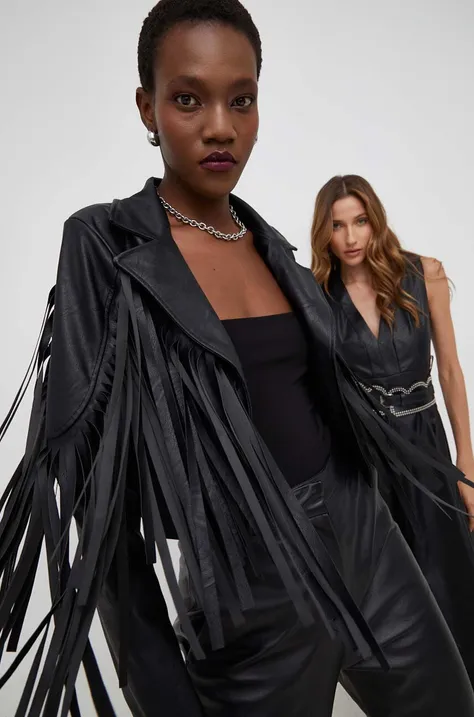 Куртка Answear Lab X Лімітована колекція NO SHAME жіноча колір чорний перехідна