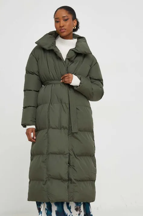 Куртка Answear Lab жіноча колір зелений зимова oversize