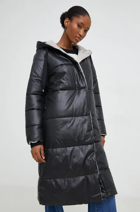 Двусторонняя куртка Answear Lab женская цвет чёрный зимняя