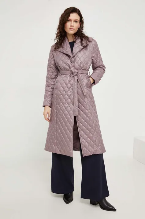Answear Lab kurtka damska kolor fioletowy przejściowa