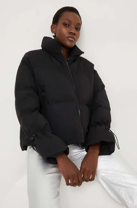 Jakna Answear Lab za žene, boja: crna, za zimu, oversize