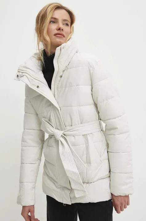 Answear Lab kurtka damska kolor biały zimowa