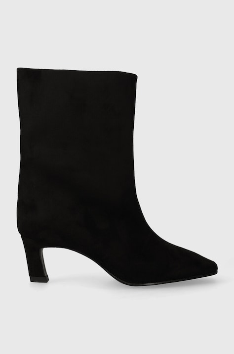 Answear Lab botine X limited collection NO SHAME femei, culoarea negru, cu toc cui