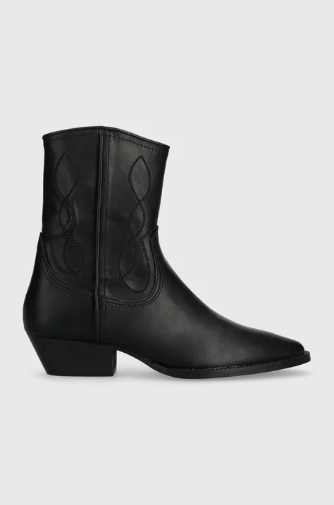 Kaubojske čizme Answear Lab za žene, boja: crna, s debelom potpeticom