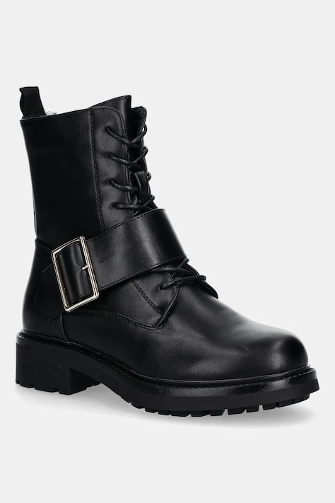Answear.LAB bocanci culoarea negru, cu toc plat