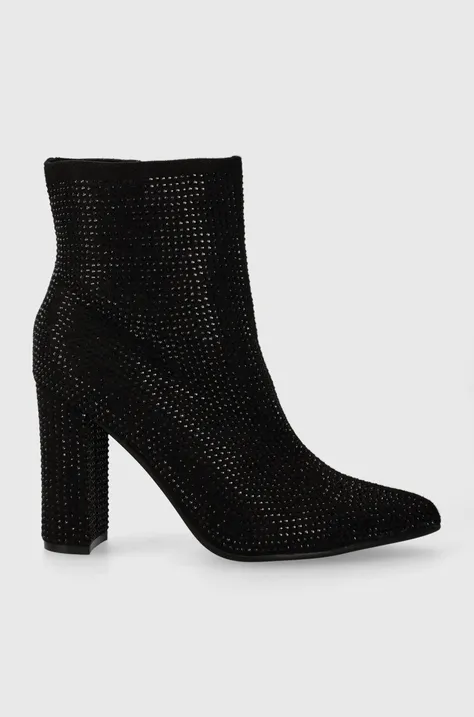 Členkové topánky Answear Lab dámske, čierna farba, na podpätku