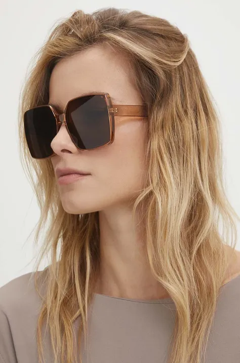 Sunčane naočale Answear Lab za žene, boja: smeđa