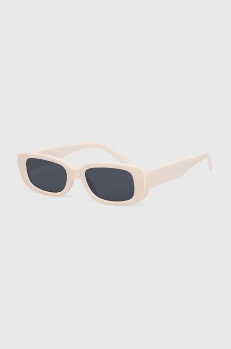 Answear Lab okulary przeciwsłoneczne X kolekcja limitowana BE SHERO damskie kolor beżowy