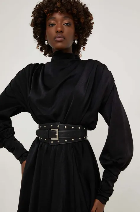 Remen Answear Lab za žene, boja: crna