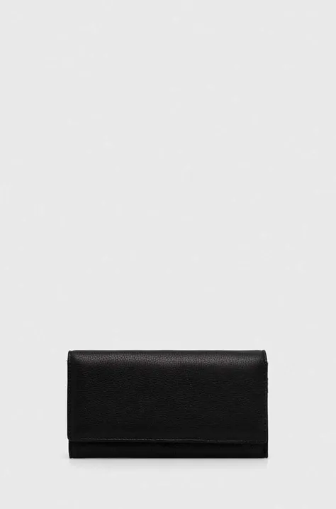 Answear Lab portfel skórzany damski kolor czarny