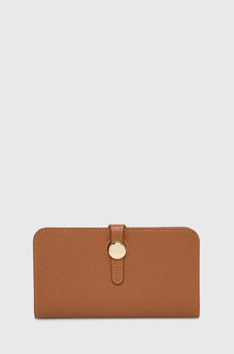 Шкіряний гаманець Answear Lab жіночий колір коричневий