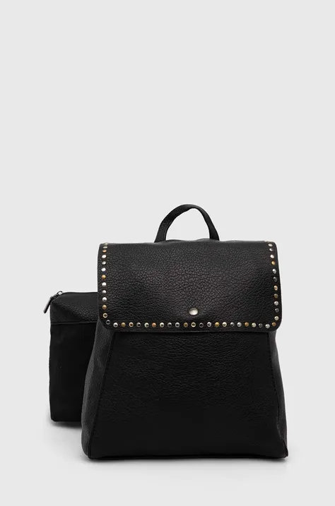 Рюкзак Answear Lab женский цвет чёрный маленький с аппликацией