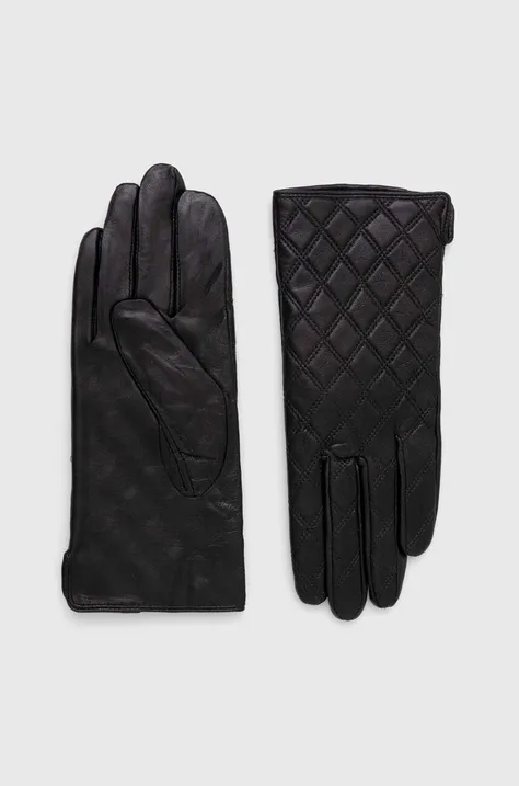 Δερμάτινα γάντια Answear Lab χρώμα: μαύρο
