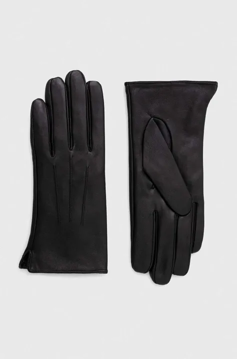Answear Lab rękawiczki skórzane damskie kolor czarny