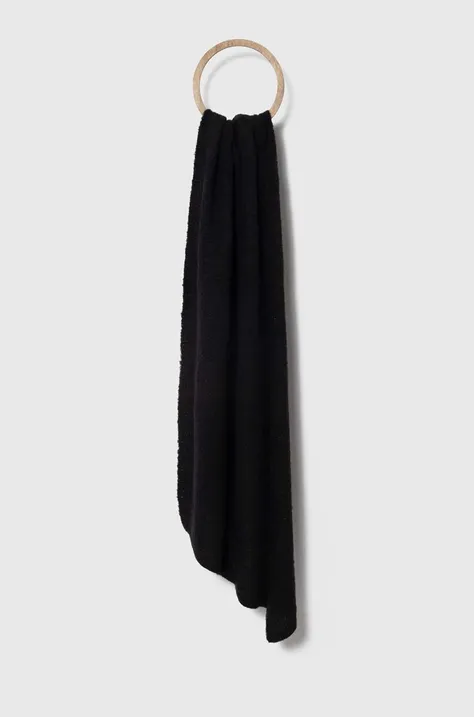Шарф Answear Lab жіночий колір чорний однотонний