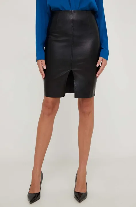 Sukňa Answear Lab čierna farba, mini, puzdrová