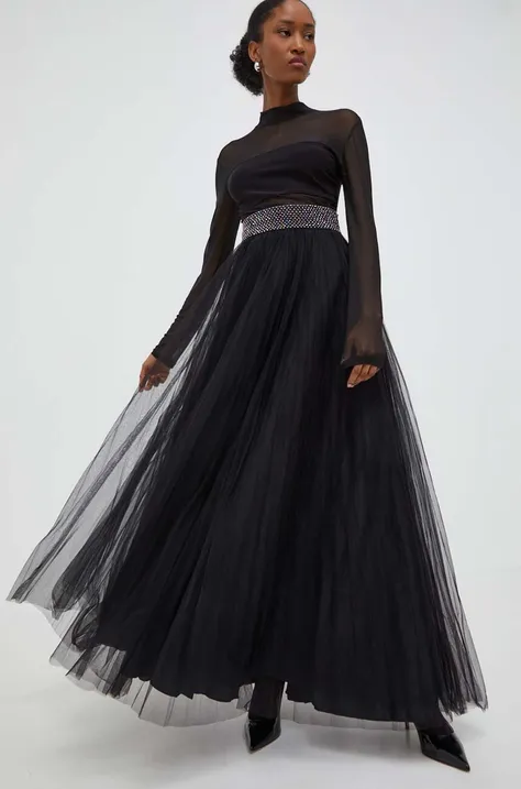 Φούστα Answear Lab χρώμα: μαύρο