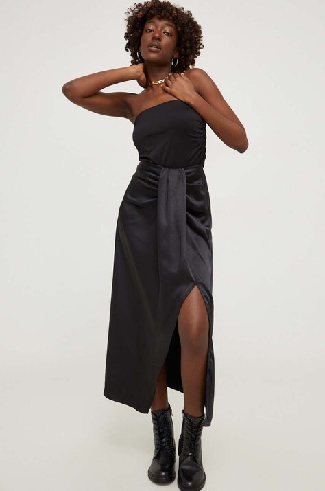 Answear Lab fustă culoarea negru, maxi, drept